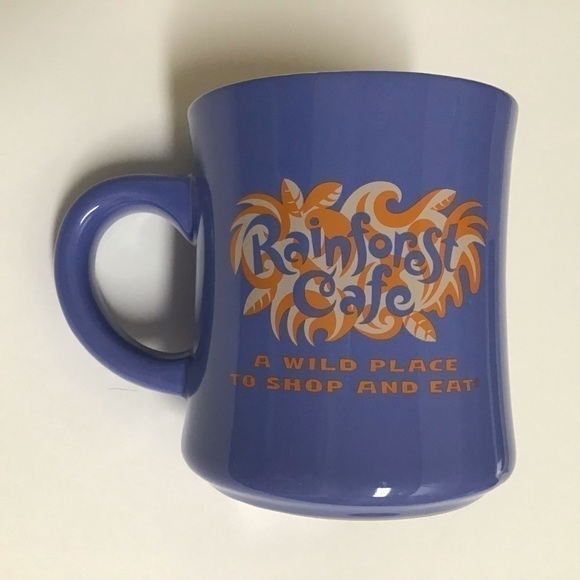 Disney Rainforest Cafe Coffee Mug PAIR A Wild Place To Shop and Eat 1999 Ceramic - Picture 5 of 16